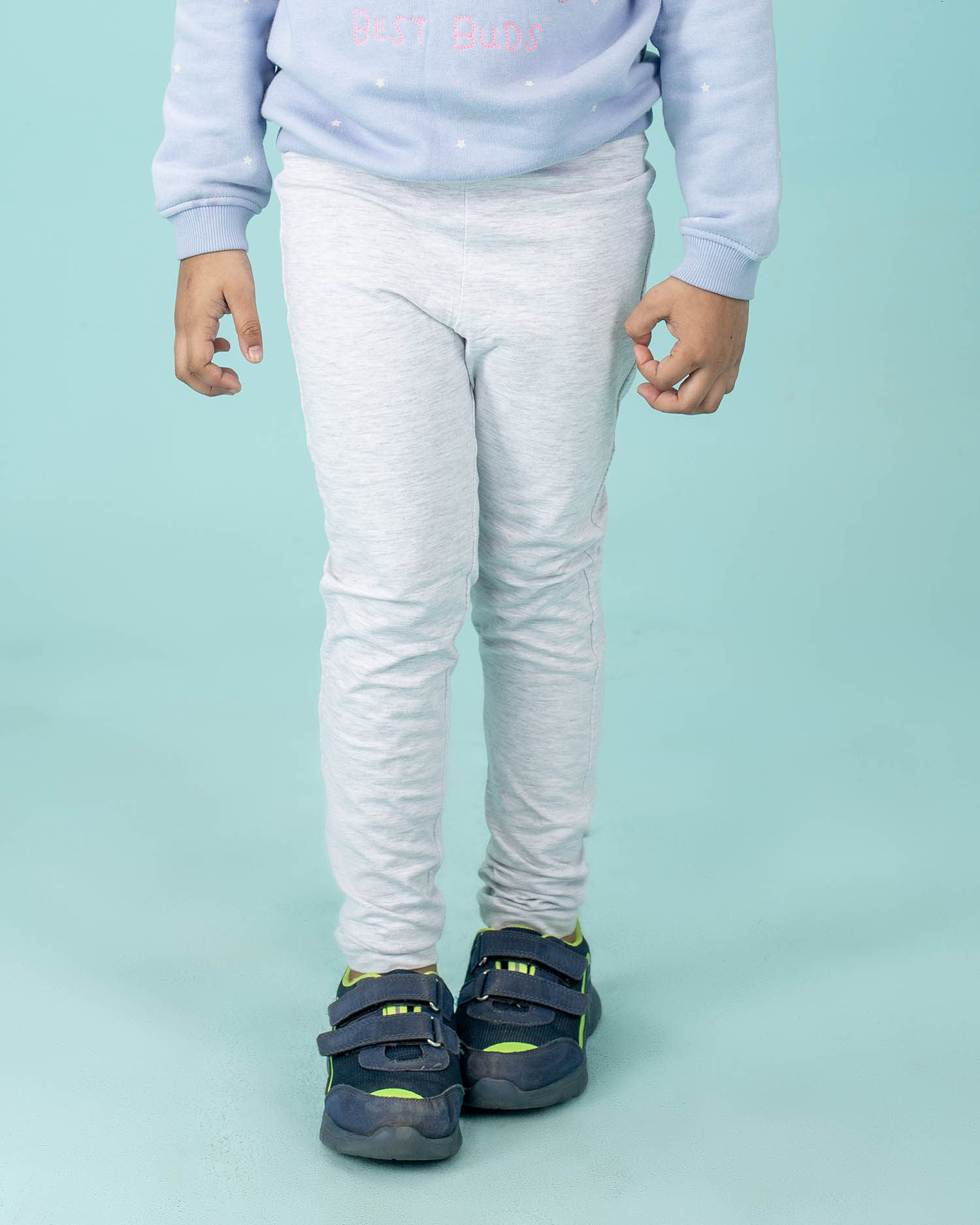 Kids Leggings Light Grey.