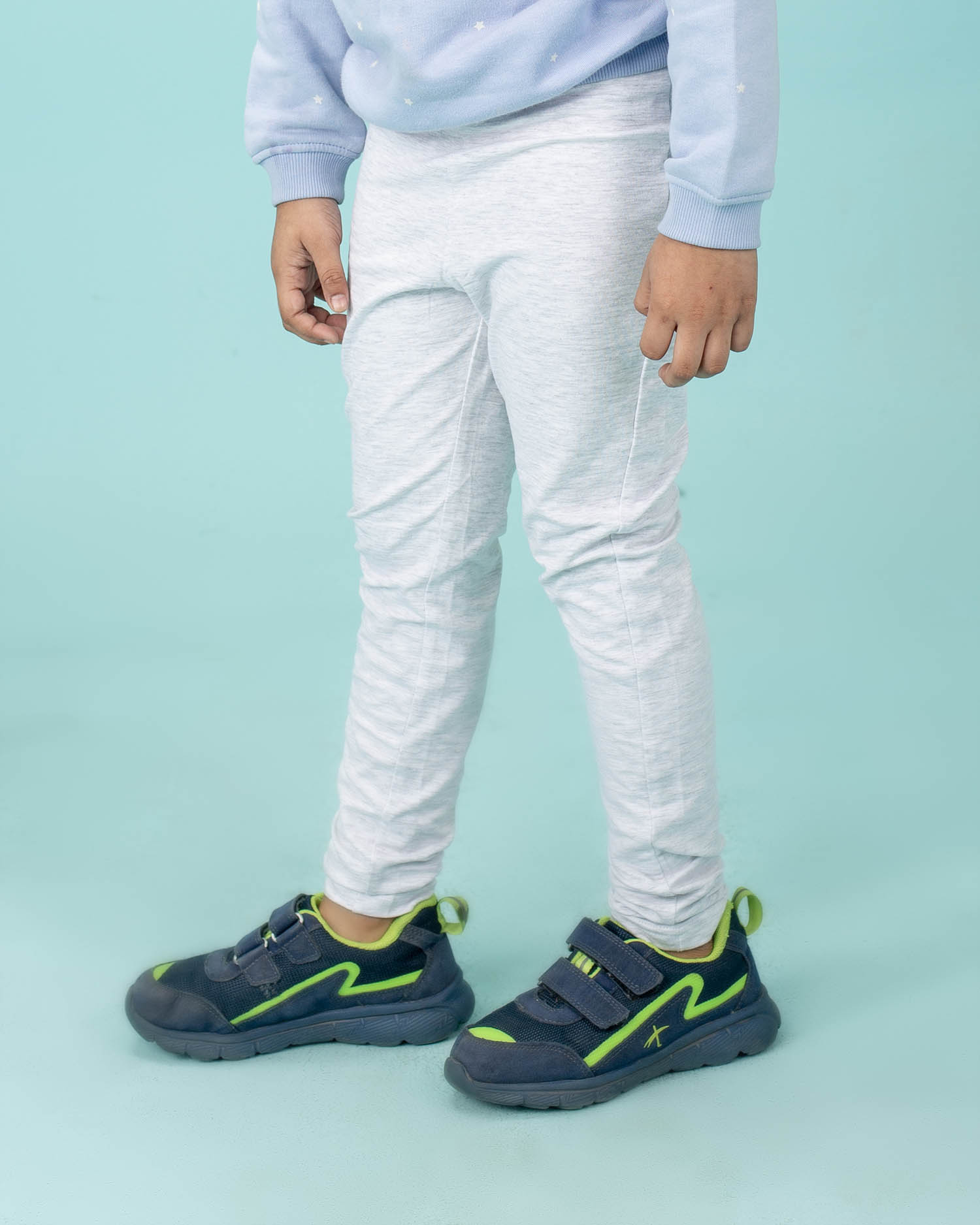 Kids Leggings Light Grey.