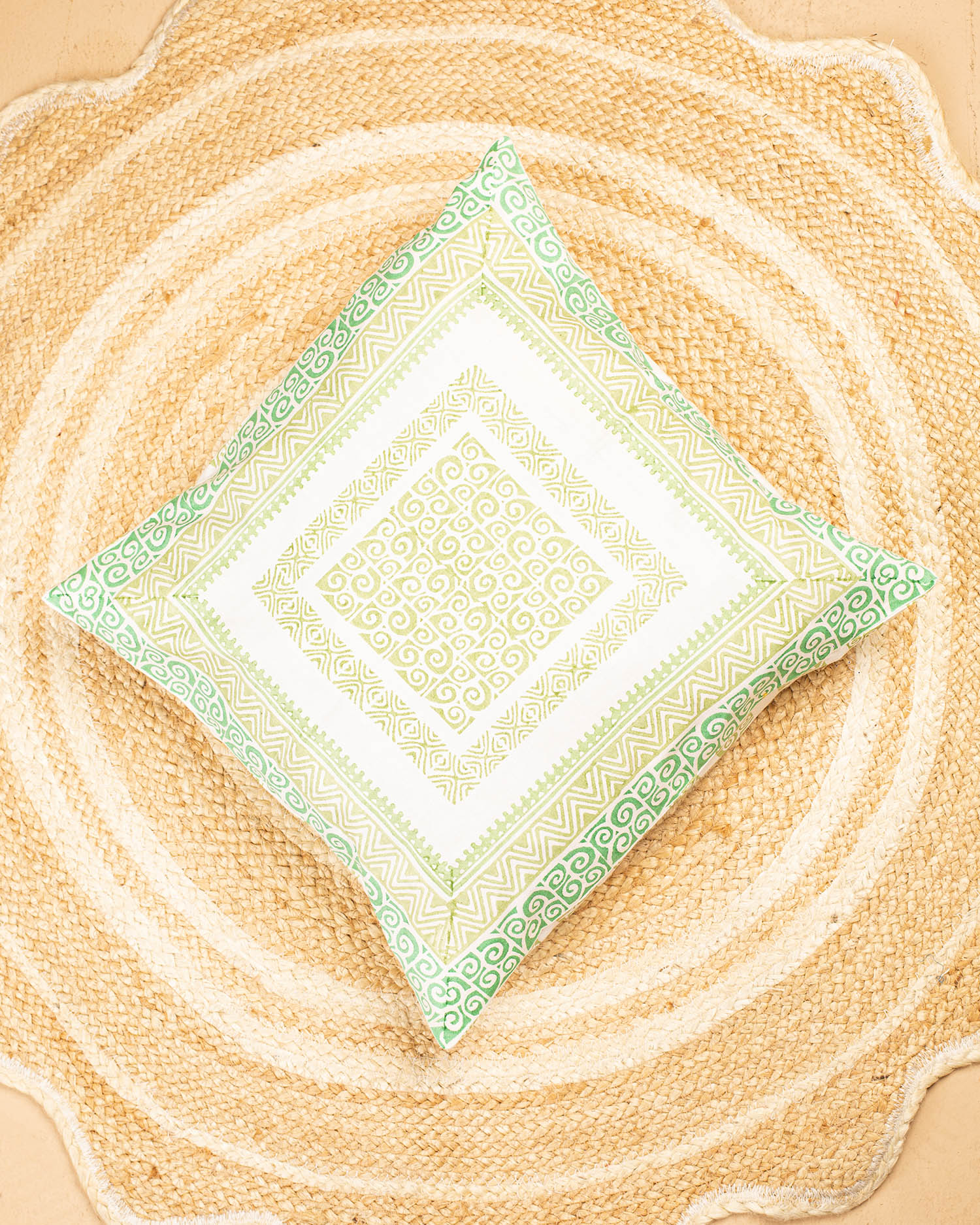 Block Printed on White II