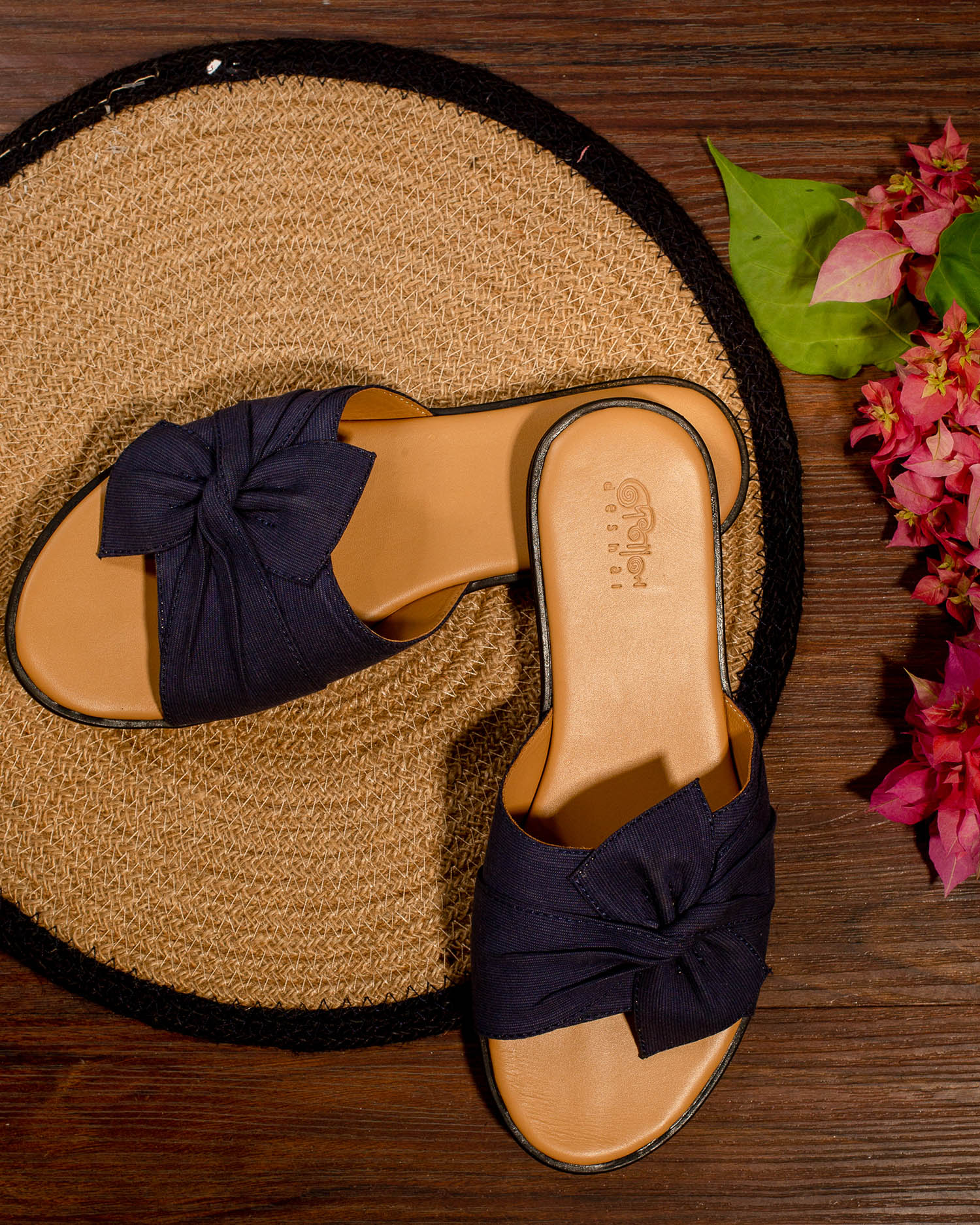 Denim Leather Sandals-02